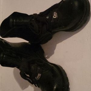 Circus Black Combat Boots Women's Size 7
